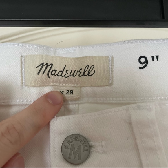 Madewell White Denim Bermuda Shorts - Picture 5 of 6